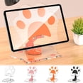 thumbnail image 7 of Rotating Tablet Stand Phone Holder Desktop Portable Foldable Adjustable Mount for iPad Tablet Computer Compatible with Devices 360 Swivel Tilt Anti-Slip Base for Home Office Desk Streaming Viewing, 7 of 7