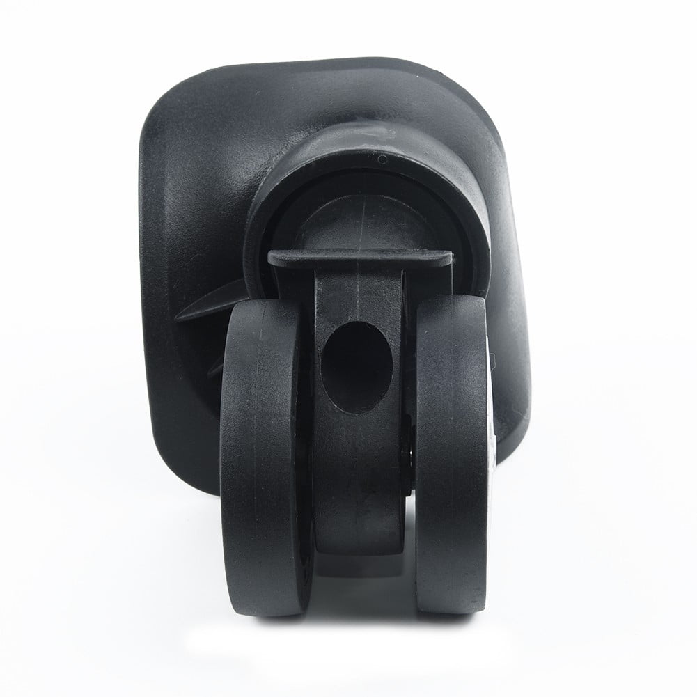 4 Pieces Replacement Luggage Suitcase Wheels Repair Parts Swivel Wheel Black Casters for Travel Box Trolley Suitcase Accessory, 4x2.55inch