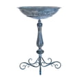 thumbnail image 3 of SAFAVIEH Orian Solid Rustic Outdoor Patio Bird Bath, Mossy Blue, 3 of 6