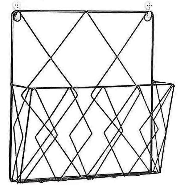 Hanging metal magazine rack