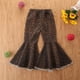 thumbnail image 4 of Pantalones Para Niños Primavera Otoño Niñas Casual All-Match Jeans Pantalones Acampanados Pantalones Marrón Odeerbi  LM103-10062, 4 of 9