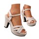 thumbnail image 2 of MKLEKYY Sandalias para Mujer Sandalias de Tacón de Aguja de Ante A La Moda para Mujer Zapatos Cómodos Informales, 2 of 4