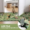 thumbnail image 4 of MJIAexp 2'x10' Jute Animal Dog Floral Kitchen Runner Rug,Woven Texture Machine Washable Runner Rug Non-Slip Rubberback Hallway Runner Laundry Rug Throw Carpet for Living Room Bedroom Dining Room Entr, 4 of 8
