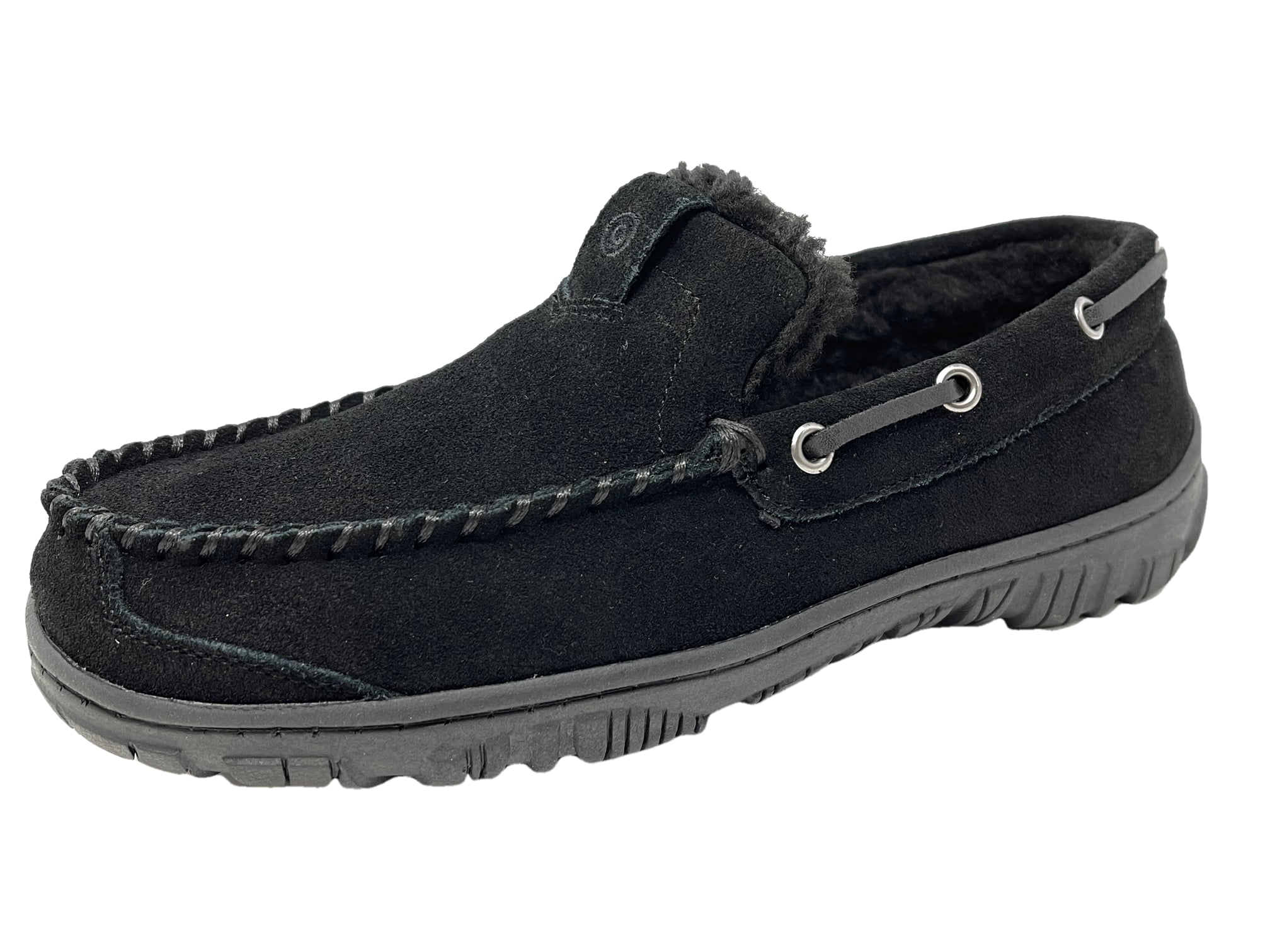 clarks men's black slippers