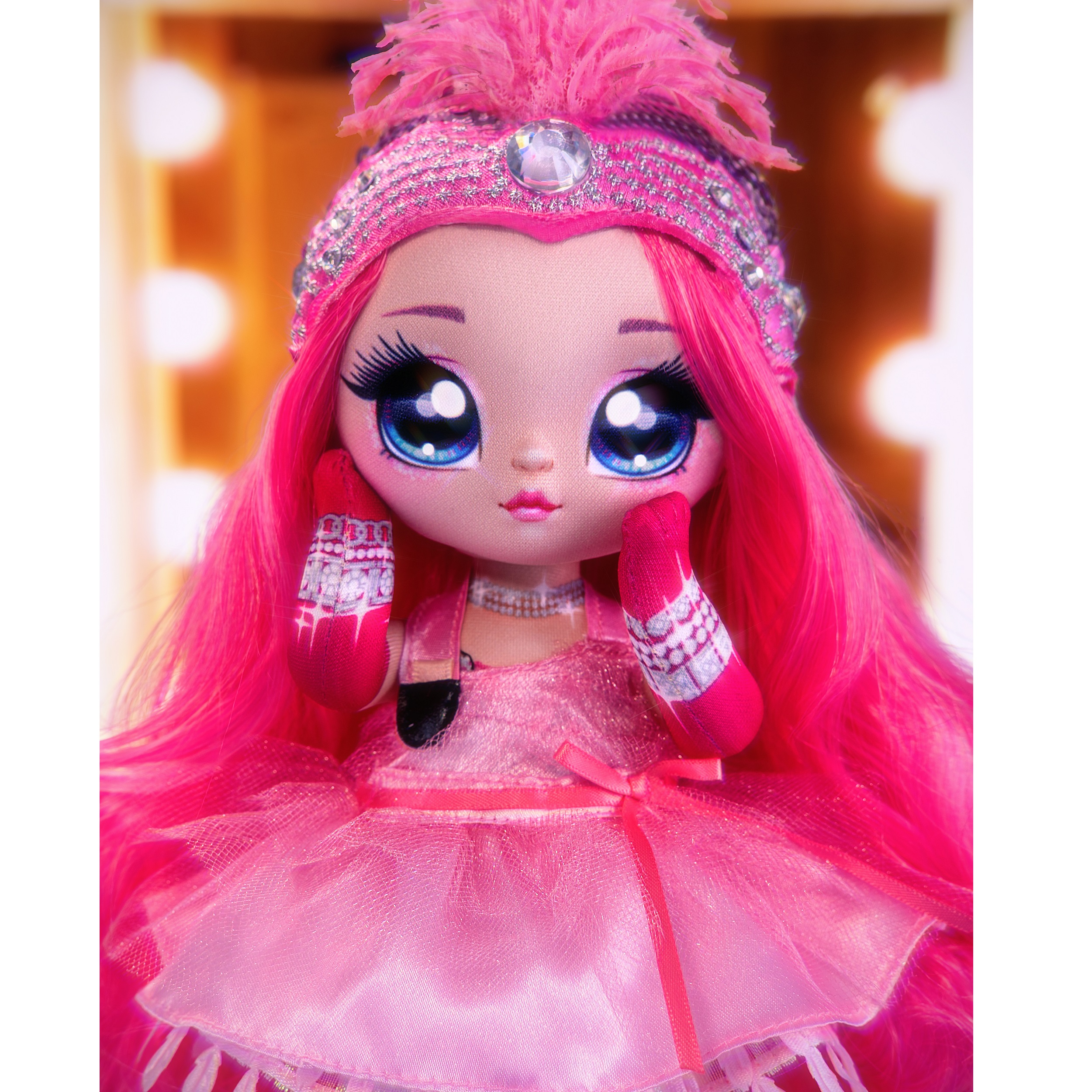 Na Na Na Surprise Teens Fashion Doll - Coco Von Sparkle, Flamingo Inspired, 11" Soft Fabric Doll - image 3 of 7