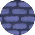 thumbnail image 1 of Ahgly Company Machine Washable Indoor Round Transitional Blue Area Rugs, 5' Round, 1 of 7