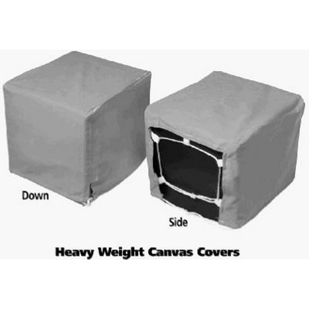 Canvas Evaporative Cooler Cover, Side Discharge, 34 x 34 x 40In