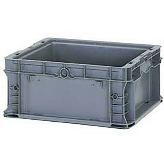 Orbis Stakpak Modular Straight Wall Container Polyethylene, Gray
