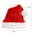 thumbnail image 5 of harmtty Plush Xmas Hat Soft Comfortable Vibrant Color Christmas Hat Festival Decor, 5 of 8