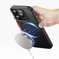 thumbnail image 3 of Allytech Carbon Fiber Case for iPhone 15 Pro max, Slim & Lightweight, Compatible with MagSafe, Military Grade Shockproof Anti-Scratch [Lens Protection] Case for iPhone 15 Pro Max - Black, 3 of 8
