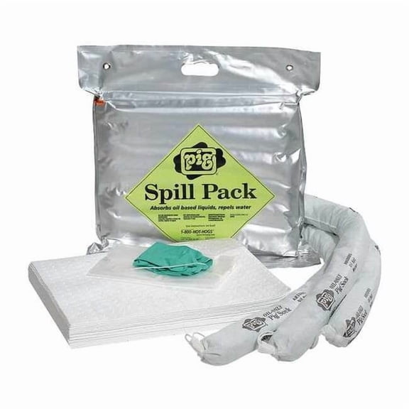 Pig Spill Kit, Oil-Based Liquids, Silver KIT471