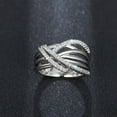 thumbnail image 5 of K-KED Gorgeous Infinity 925 Silver Filled Wedding Ring Women Cubic Zircon Sz 6-10-8, 5 of 6