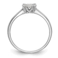 thumbnail image 2 of Auriga 14K White Gold Halo Cluster Diamond Complete Engagement Ring for Women Size 7 (0.24ct, Clarity- I1), 2 of 6