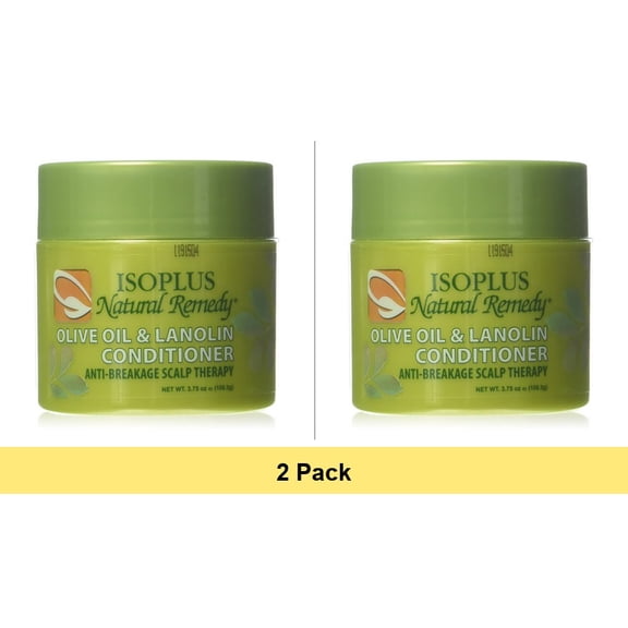 Isoplus Natural Remedy Olive Oil & Lanolin Conditioner, 3.75 oz - 2 Pack