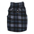 thumbnail image 1 of Polar Fleece Pet Vest Dog Winter Warm Jacket Puppy Pullover (Black Grey Grid S), 1 of 4