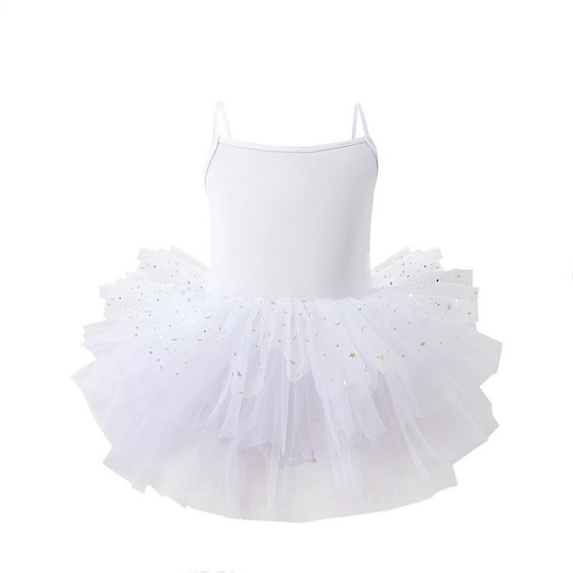 Combinaison de Danse Ballet pour Filles, Robe d'Entraînement Sans Manches en Sequins et Maille avec Bretelles Réglables, Rose, Taille 120 cm