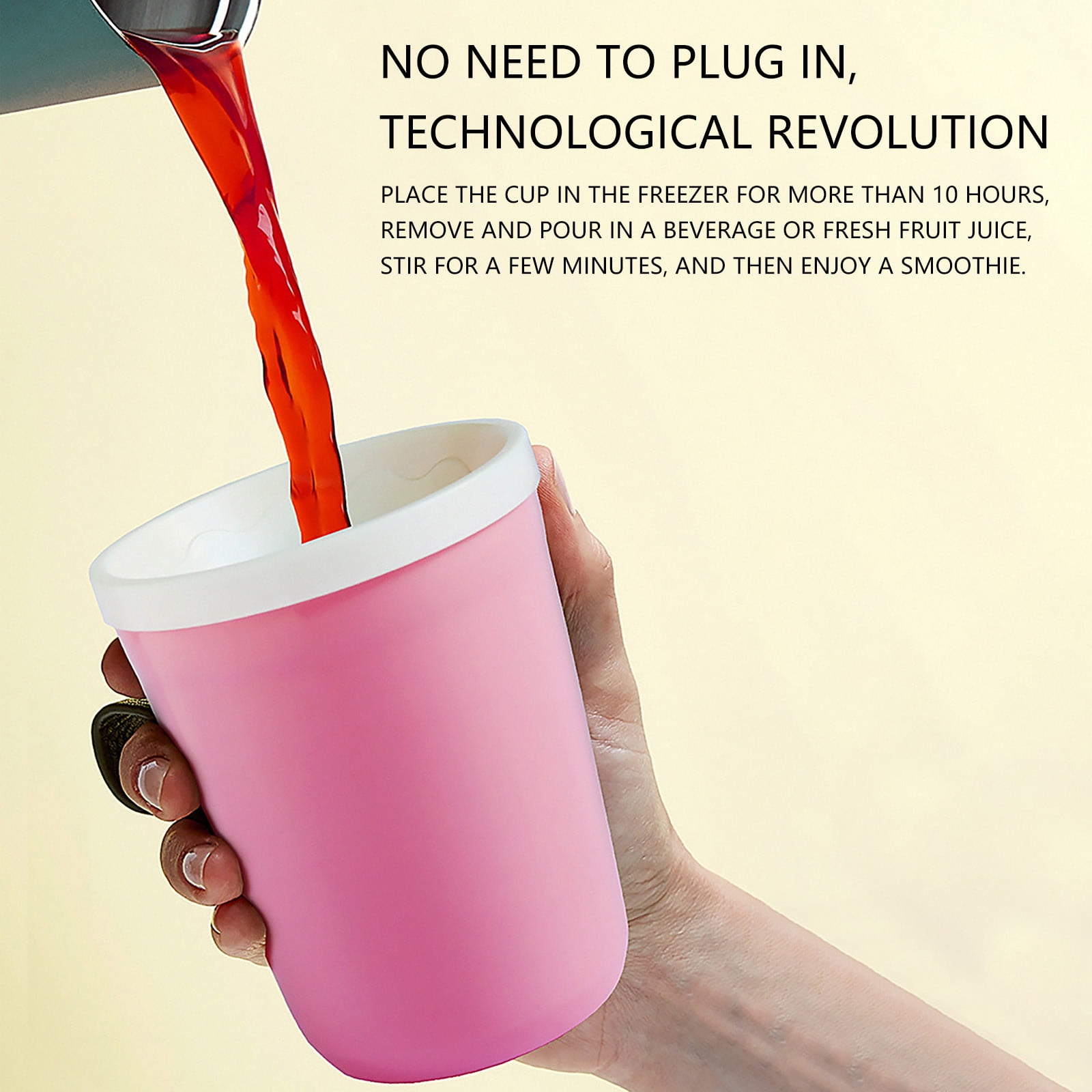 Fast Cooling Cup Refrigerated Cup Household Smoothie Cup Frozen Cup Mug for Cup Slush Maker Cup Slush Machine Slushy Machine Iced Tea Machines