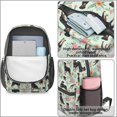 thumbnail image 4 of Rottweiler and Flowers Green Pattern 17" School Backpacks for Teens,Waterproof Oxford Fabric,S-Shape Padded Straps for School,Travel,Hiking,Camping, 4 of 6