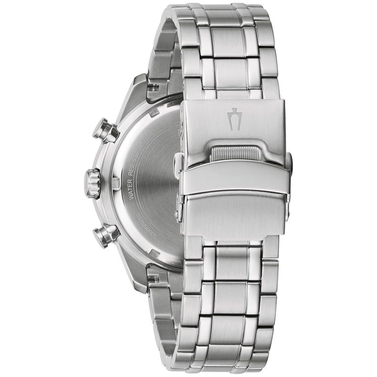Bulova Men's Stainless Steel Chronograph Watch 98A257 - Walmart.com