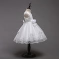 thumbnail image 7 of SonxaHe Little Girl Dress Elegant Floral Embroidery Sleeveless Tulle Dress Child Wedding Birthday Pageant Evening Gown White,Size 12 M-10 Y, 7 of 7