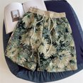 thumbnail image 2 of CONZONE Mens Casual Shorts Elastic Waist Drawstring Shorts for Men Floral Graphic Lightweight Loose Fit Summer Beach Shorts With Pockets, 2 of 4