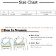 thumbnail image 3 of ibuvkizy Bras for Women Ruched Bras Padded Workout Tops Medium Support Crop Tops Summer Plus Size Sports Bras for Women, 3 of 3