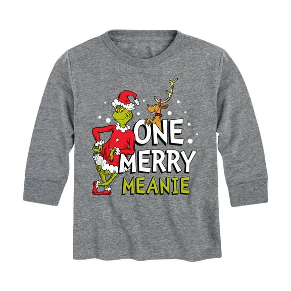 Dr. Seuss The Grinch - Christmas - One Merry Meanie - Toddler & Youth Long Sleeve Graphic T-Shirt