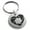 Silver, variant on Stainless Steel Camera Shutter Heart Engraved Small Medallion Circle Charm Keychain Keyring
