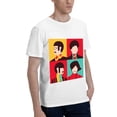 thumbnail image 6 of 180g Cotton Unisex T-Shirt - Beatles-Inspired Pop Art Graphic, Black & White, S-5XL, 6 of 6