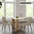 thumbnail image 2 of Dining Chairs Set of 2 Velvet Upholstered Armless Accent Side Chair Solid Wood Legs Home Kitchen Bedroom Beige, 2 of 8