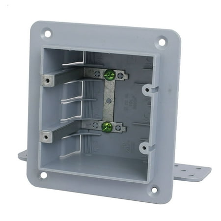 140mmx165mmx70mm 2 Gang Electrical Junction Outlet Box Surface Mount Backbox