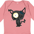 thumbnail image 4 of Inktastic Goth Animals Pets Black Cat Boys or Girls Long Sleeve Baby Bodysuit, 4 of 5