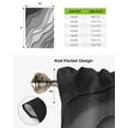 thumbnail image 6 of Black Gray Gradient Modern Geometric Abstraction Kitchen Short Window Curtain Home Decor Small Window Roman Tie Up Curtains, 6 of 6