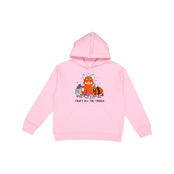 Inktastic Red Panda Craft All the Things Youth Hoodie Sweatshirt