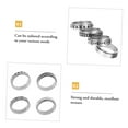 thumbnail image 3 of CRAFTHROU 4Pack Stars Moon Rings Titanium Steel Fidget Jewelry Anniversary, 3 of 8
