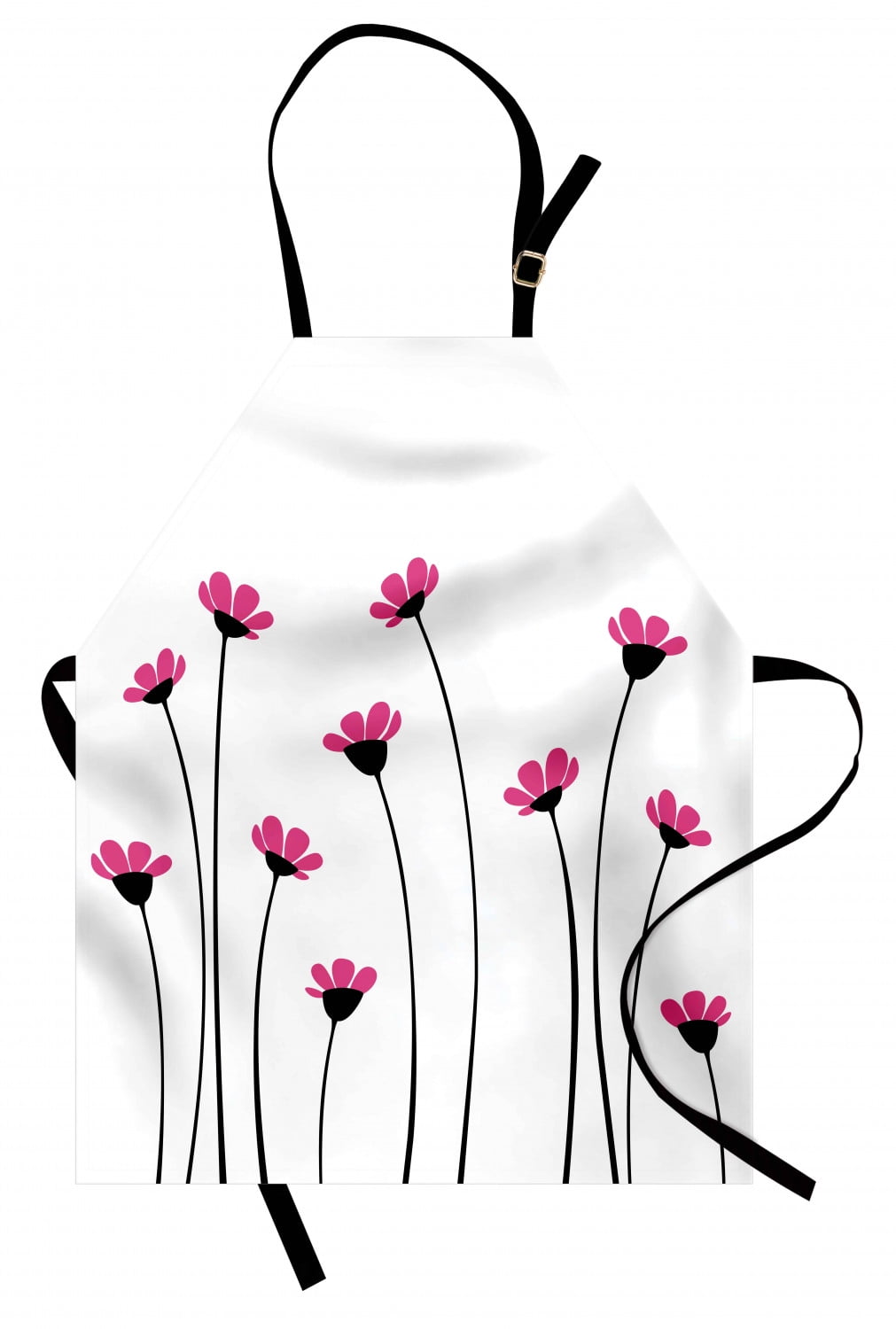 Garden Apron Pink Daisy Blossoms Flowery Field Meadow Inspired Romantic