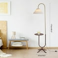 thumbnail image 2 of 72" Modern LED Light Floor Lamp with Tray for Bedroom Office With Adjustable Lamp Head 60W, 2 of 21
