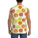 thumbnail image 4 of Fotbe Lemon Orange Men's Camiseta sin Mangas Estampada para Hombres, Playera Casual para Gimnasio, Entrenamiento, Playa-XX-Large, 4 of 7