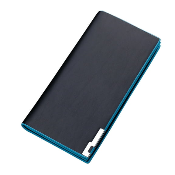 Faraee Men's RFID Leather Long Wallet Bifold Vintage Checkbook Purse Business Work Card Holder