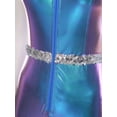 thumbnail image 6 of iixpin Womens 70s 80s Jumpsuit Shiny Sequins Disco Bell Bottom Bodysuits Singer Performance Dance Outfits Blue L, 6 of 7