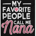 thumbnail image 2 of My Favorite People Call Me Nana Cute Womens Plus Size Graphic Zipper Hoodie Brisco Brands 3X, 2 of 5