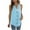 Sky Blue, variant on Mrat Exercise Tank Tops Women's Sleeveless Solid Color V-Neck Lace Casual Fashion Loose Tank Tops Open Back Tank Tops for Women S-424 Sky Blue M