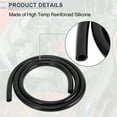 thumbnail image 6 of 1 Pcs Universal Silicone Vacuum Tubing Hose High Temperature 6FT 1/2" 12mm ID 3mm Thickness Automotive Vacuum Line 130PSI Max Pressure Black Silicone, 6 of 7