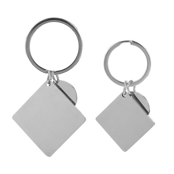 Raindrops  2 Sets Wallet for Keys Engraved Keychain Keyring Creative Lovers