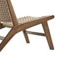 thumbnail image 6 of Modway Saoirse Woven Rope & Wood Accent Lounge Chair in Natural/Walnut, 6 of 9