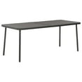thumbnail image 6 of vidaXL Patio Dining Set Table and Chair Patio Furniture Set Steel Dark Gray, 6 of 19