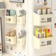 thumbnail image 2 of Caja de almacenamiento colgante de pared lateral para refrigerador magnético, adecuada para acabado de cocina y almacenamiento de especias, Color crema, 1 unidad, 2 of 5