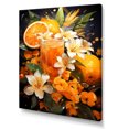thumbnail image 2 of Designart "Vibrant Tangerine Cocktail Sunset in Orange I" Food & Beverage Canvas Wall Art - Traditional White Cocktails Hallway Wall Art Decor, 2 of 6