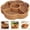 B, variant on USUERY Round Divided Serving Basket Multipurpose Woven Organizer For Kitchen Party Snack Bread Storage Container Home Decor