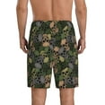 thumbnail image 3 of Daiia Camouflage Skulls Mens Woven Stretch Pajama Short,Short Pajama Pants-Small, 3 of 9